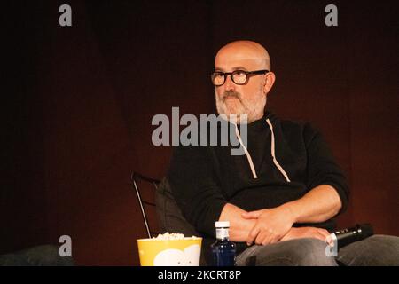 Javier Cámara alla prima della serie 'Venga Juan' (terza stagione di 'Vota Juan e 'Vamos Juan') prodotta da HBO Max e protagonista Javier Cámara (Juan Carrasco nella serie). (Foto di Álvaro Laguna/NurPhoto) Foto Stock