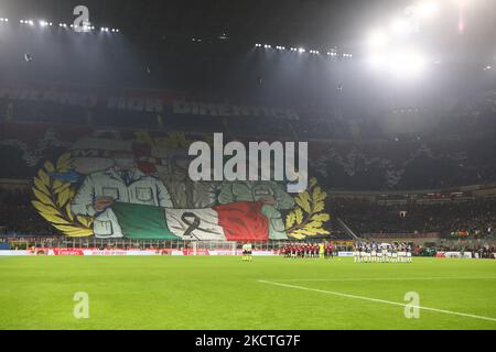 Serie A match tra AC Milan e FC Internazionale allo Stadio Giuseppe Meazza, il 07 novembre 2021 a Milano (Photo by Mairo Cinquetti/NurPhoto) Foto Stock