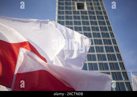 Marcia dell'indipendenza organizzata dal movimento nazionalista come celebrazione della Giornata dell'Indipendenza a Varsavia il 11 novembre 2021. (Foto di Maciej Luczniewski/NurPhoto) Foto Stock