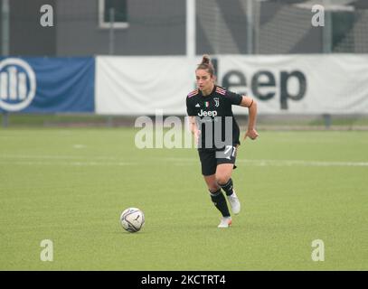 Martina Lenzini (Juventus Women) durante la Serie A del womenÂ, partita di calcio tra Juventus Women e Lazio si è svegliata il 13 novembre 2021 presso il Juventus Training Center di Vinovo/Torino (Foto di Nderim Kaceli/LiveMedia/NurPhoto) Foto Stock