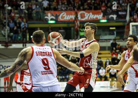 Fernandez (Allianz Pallacanestro Trieste) durante il Campionato Italiano di Basket A Serie Allianz Pallacanestro Trieste vs Openjobmetis Varese il 14 novembre 2021 al Duomo di Allianz a Trieste (Foto di Luca Tedeschi/LiveMedia/NurPhoto) Foto Stock