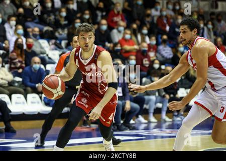 Fernandez (Allianz Pallacanestro Trieste) durante il Campionato Italiano di Basket A Serie Allianz Pallacanestro Trieste vs Openjobmetis Varese il 14 novembre 2021 al Duomo di Allianz a Trieste (Foto di Luca Tedeschi/LiveMedia/NurPhoto) Foto Stock