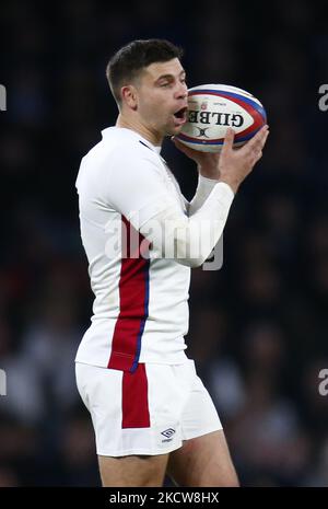 Ben Youngs of England durante la partita Autumn International Series tra Inghilterra e Sud Africa, al Twickenham Stadium il 20th novembre 2021 a Londra, Inghilterra (Photo by Action Foto Sport/NurPhoto) Foto Stock