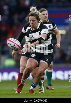 Katy Daley-McLean (sale Sharks) di barbari durante la Killik Cup match tra barbari donne e SpringBox donne XV al Twickenham Stadium il 27th novembre 2021 a Londra, Inghilterra (Photo by Action Foto Sport/NurPhoto) Foto Stock