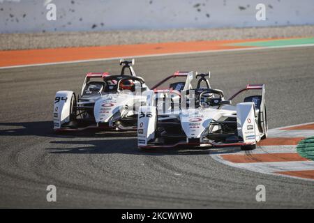 Durante i test pre-stagione ABB di Formula e sul circuito Ricardo Tormo di Valencia il 30 novembre in Spagna. (Foto di Xavier Bonilla/NurPhoto) Foto Stock