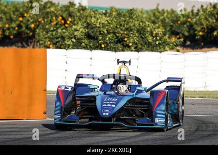 Durante i test pre-stagione ABB di Formula e sul circuito Ricardo Tormo di Valencia il 30 novembre in Spagna. (Foto di Xavier Bonilla/NurPhoto) Foto Stock