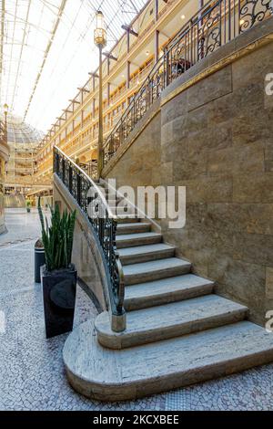 Il centro commerciale Arcade, 401 Euclid Avenue, include ora l'Hyatt Regency Hotel. Foto Stock