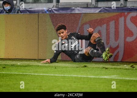 Koni De Winter della Juventus FC durante la partita H del gruppo UEFA Champions League tra Juventus e Malmo Fotbollforening il 8 dicembre 2021 a Torino (Foto di Alberto Gandolfo/NurPhoto) Foto Stock