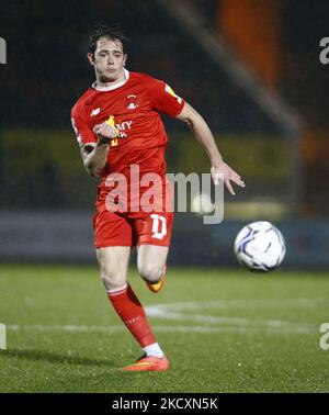 LONDRA, Regno Unito, 11 DICEMBRE: Theo Archibald (in prestito da Lincoln City) di Leyton Orient durante la Sky Bet League due tra Leyton Orient e Crawley Town a Brisbane Road, Londra il 11th dicembre 2021 (Photo by Action Foto Sport/NurPhoto) Foto Stock