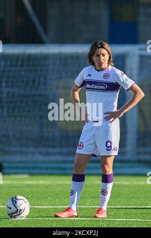 Daniela Sabatino (Fiorentina) durante il calcio italiano Serie A Women Match Empoli Ladies vs ACF Fiorentina il 12 dicembre 2021 allo stadio Pietro Torrini di Sesto Fiorentino (Fi) (Photo by Fabio Fagiolini/LiveMedia/NurPhoto) Foto Stock