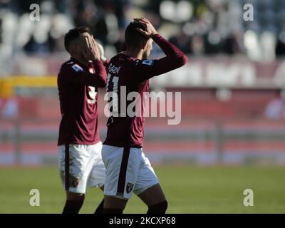 Marko Pjaca durante la Serie Un incontro tra Torino e Bologna a Torino, il 12 dicembre 2021. (Foto di Loris Roselli/NurPhoto) Foto Stock