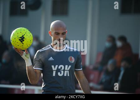 Luca Parodi di US Alessandria durante la Serie B Football Match tra US Alessandria Calcio e Parma Calcio, allo Stadio Moccagatta, il 19 dicembre 2021 ad Alessandria (Foto di Alberto Gandolfo/NurPhoto) Foto Stock