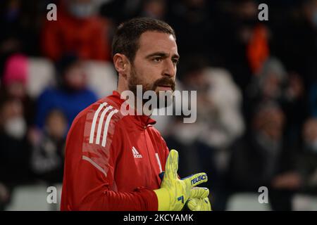Carlo Pinsoglio della Juventus durante la Serie A Football match tra Juventus FC e Cagliari calcio, allo Stadio Allianz, il 21 dicembre 2021 a Torino (Foto di Alberto Gandolfo/NurPhoto) Foto Stock