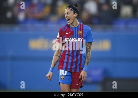 10 Jenni Hermoso del FC Barcelona durante la partita la Liga Iberdrola tra il FC Barcelona e il Madrid CFF allo stadio Johan Cruyff il 22 dicembre 2021 a Barcellona, Spagna. (Foto di Xavier Bonilla/NurPhoto) Foto Stock