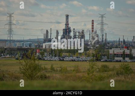 Raffineria Suncor Energy Edmonton a Sherwood Park. Domenica 12 settembre 2021, a Sherwood Park, Alberta, Canada. (Foto di Artur Widak/NurPhoto) Foto Stock