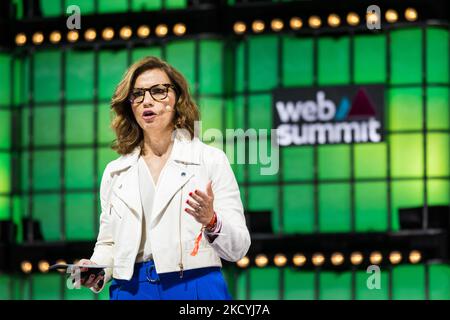 Lisbona, Portogallo. 04th Nov 2022. Ana Figueiredo, CEO di Altice Portugal, parla durante il quarto giorno del Web Summit 2022 a Lisbona. Il Summit Web si svolge dal 1-4 novembre. Credit: SOPA Images Limited/Alamy Live News Foto Stock