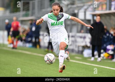 Haley Bugeja (Sassuolo) durante il calcio italiano Serie A Women Match ACF Fiorentina vs US Sassuolo il 16 gennaio 2022 allo stadio Gino Bozzi di Firenze (Photo by Lisa Guglielmi/LiveMedia/NurPhoto) Foto Stock