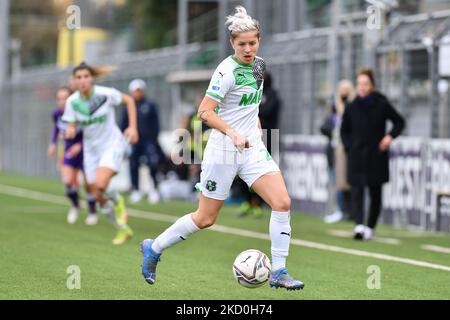 Lana Clelland (Sassuolo) durante il calcio italiano Serie A Women Match ACF Fiorentina vs US Sassuolo il 16 gennaio 2022 allo stadio Gino Bozzi di Firenze (Photo by Lisa Guglielmi/LiveMedia/NurPhoto) Foto Stock