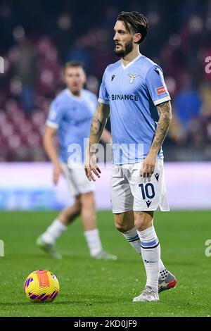 Luis Alberto della SS Lazio durante la Serie Un incontro tra US Salernitana 1919 e SS Lazio allo Stadio Arechi di Salerno, Italia, il 15 gennaio 2022. (Foto di Giuseppe Maffia/NurPhoto) Foto Stock