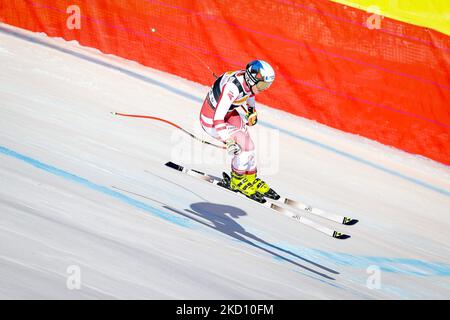 SIEBENHOFER Ramona (AUT) in azione durante la gara di sci alpino 2022 FIS Ski World Cup - discesa delle Donne il 22 gennaio 2022 sulla pista di Olympia a Cortina d'Ampezzo (Foto di Luca Tedeschi/LiveMedia/NurPhoto) Foto Stock