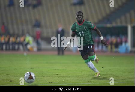 Gabadinho Mhango del Malawi durante il Marocco contro il Malawi, Coppa delle Nazioni africane, allo stadio Ahmadou Ahidjo il 25 gennaio 2022. (Foto di Ulrik Pedersen/NurPhoto) Foto Stock