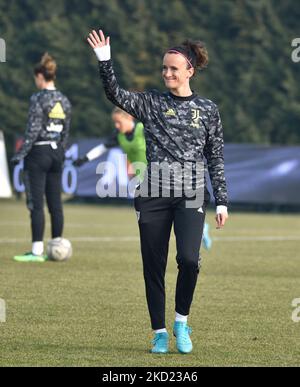 Barbara Bonansea (Juventus) durante il calcio italiano Serie A Women Match Hellas Verona Women vs Juventus FC il 06 febbraio 2022 allo Stadio Sinergy di Verona (Photo by Giancarlo dalla Riva/LiveMedia/NurPhoto) Foto Stock