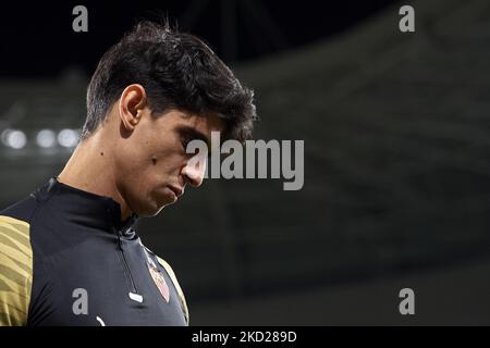 Yassine Bono di Siviglia durante la partita la Liga Santander tra CA Osasuna e Sevilla FC a Estadio El Sadar il 5 febbraio 2022 a Pamplona, Spagna. (Foto di Jose Breton/Pics Action/NurPhoto) Foto Stock