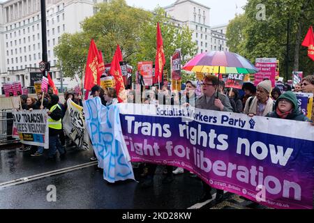 Ebankment, Londra, Regno Unito. 5th Nov 2022. Assemblea popolare elezioni generali ora protesta marcia a Londra. Credit: Matthew Chattle/Alamy Live News Foto Stock