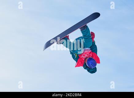 Scotty James dall'Australia durante Snowboard - half pipe ai Giochi Olimpici invernali di Pechino 2022 allo Zhangjiakou Genting Snow Park il 11 febbraio 2022 a Zhangjiakou, Cina. (Foto di Ulrik Pedersen/NurPhoto) Foto Stock