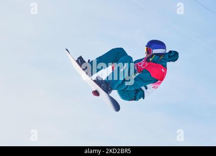 Scotty James dall'Australia durante Snowboard - half pipe ai Giochi Olimpici invernali di Pechino 2022 allo Zhangjiakou Genting Snow Park il 11 febbraio 2022 a Zhangjiakou, Cina. (Foto di Ulrik Pedersen/NurPhoto) Foto Stock