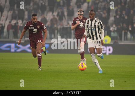 Denis Zakaria della Juventus FC durante la Serie A Football match tra Juventus FC e Torino FC allo stadio Allianz, il 18 febbraio 2022 a Torino (Foto di Alberto Gandolfo/NurPhoto) Foto Stock