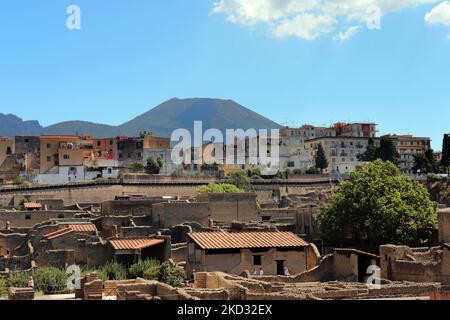 Paesaggio di Ercolano, a Napoli, Italia 4 Foto Stock