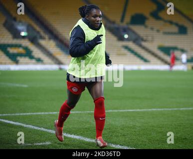 Deanne Rose (Reading)of Canada durante la Arnold Clark Cup tra la Germania e il Canada a Carrow Road, Norwich il 20th febbraio 2022 (Photo by Action Foto Sport/NurPhoto) Foto Stock