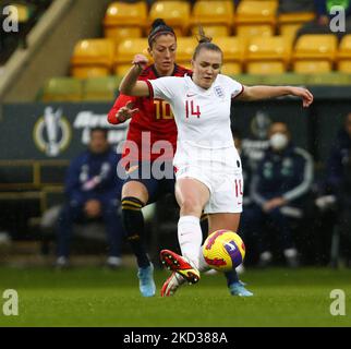 Georgia Stanway (Manchester City) of England Women durante la Arnold Clark Cup tra Inghilterra Women e Spagna a Carrow Road, Norwich il 20th febbraio 2022 (Photo by Action Foto Sport/NurPhoto) Foto Stock