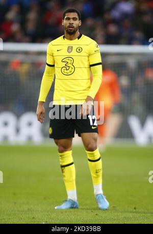 LONDRA, Regno Unito, 19 FEBBRAIO: Ruben Loftus-guancia di Chelsea durante la Premier League tra Crystal Palace e Chelsea allo stadio Selhurst Park, Londra il 19th febbraio 2022 (Photo by Action Foto Sport/NurPhoto) Foto Stock