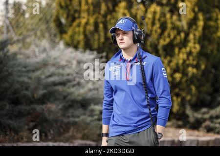 Mick Schumacher, Uralkali Haas F1 Team, durante i test invernali di Formula 1 sul circuito di Barcellona - Catalunya il 24 febbraio 2022 a Barcellona, Spagna. (Foto di Xavier Bonilla/NurPhoto) Foto Stock