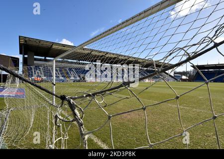 Vista generale del Weston Homes Community Stadium durante la partita della Sky Bet League 2 tra Colchester United e Oldham Athletic al Weston Homes Community Stadium di Colchester il 26 febbraio 2022. (Foto di Eddie Garvey/MI News/NurPhoto) Foto Stock