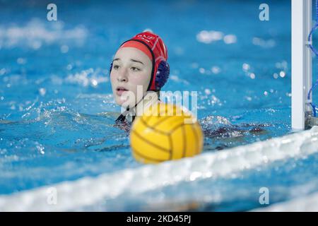 C. Banchelli (RN Florentia) durante la Waterpolo Italian Series A1 Women Match SIS Roma vs RN Florentia il 01 marzo 2022 al Polo Acquatico Frecciarossa di Roma (Photo by Luigi Mariani/LiveMedia/NurPhoto) Foto Stock