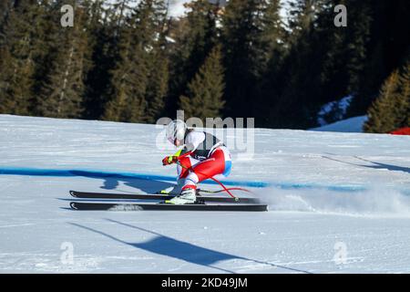 Corinne Suter (sui) durante la gara di sci alpino 2022 FIS Ski World Cup - Donne Super G il 05 marzo 2022 al Lenzerheide - Canton Grigioni a Lenzerheide (Foto di Tommaso Berardi/LiveMedia/NurPhoto) Foto Stock