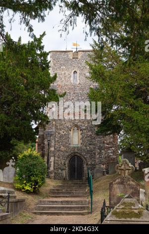 St Martins Church, Canterbury, Kent, Inghilterra, Regno Unito Foto Stock