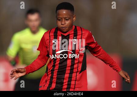 Refiloe Jane (AC Milan) durante il calcio italiano Serie A Women Match AC Milan vs Napoli Femminile il 06 marzo 2022 allo stadio Vismara di Milano (Photo by Francesco Scaccianoce/LiveMedia/NurPhoto) Foto Stock