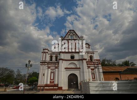 Templo de Santo Domingo de Guzman a Chiapa de Corzo. Mercoledì 9 marzo 2022, a Tuxtla Gutiérrez, Chiapas, Messico. (Foto di Artur Widak/NurPhoto) Foto Stock