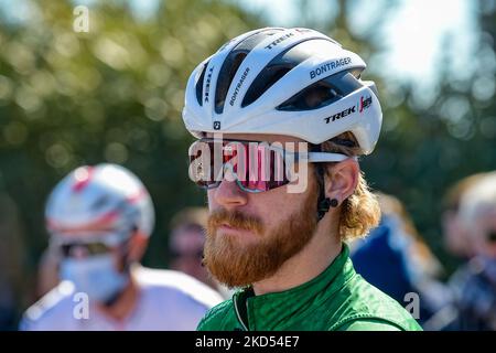 Quinn Simmons durante l'inizio dell'ultima tappa del Tirreno Adriatico da San Benedetto del Tronto, a San Benedetto, Ascoli, Italia, il 13 marzo, 2022. (Foto di Riccardo Fabi/NurPhoto) Foto Stock