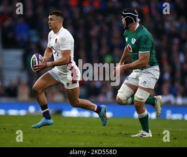 Freddie Steward of England durante la Guinness Six Nations match tra Inghilterra e Irlanda, al Twickenham Stadium il 12th marzo 2022 a Londra, Inghilterra (Photo by Action Foto Sport/NurPhoto) Foto Stock