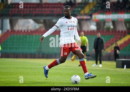 Abou Ba di US Alessandria Calcio durante la Serie B Football Match tra Ternana Calcio e US Alessandria, allo Stadio libero liberati, il 19 marzo 2022, a Terni (Foto di Alberto Gandolfo/NurPhoto) Foto Stock