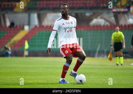 Abou Ba di US Alessandria Calcio durante la Serie B Football Match tra Ternana Calcio e US Alessandria, allo Stadio libero liberati, il 19 marzo 2022, a Terni (Foto di Alberto Gandolfo/NurPhoto) Foto Stock