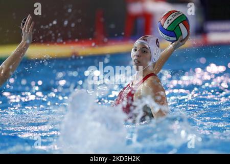 Chiara Ranalli (SIS Roma) durante la partita di polo d'acqua della Coppa Italia SIS Roma vs CSS Verona il 19 marzo 2022 al Polo Acquatico Frecciarossa di Roma (Photo by Luigi Mariani/LiveMedia/NurPhoto) Foto Stock