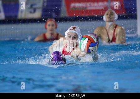 Domitilla Picozzi (SIS Roma) durante la partita di polo SIS Roma vs CSS Verona del 19 marzo 2022 al Polo Acquatico Frecciarossa di Roma (Photo by Luigi Mariani/LiveMedia/NurPhoto) Foto Stock