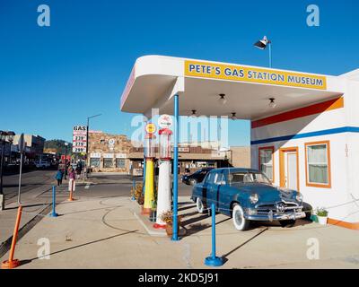 Il museo della stazione di servizio Pete a Williams, Arizona Foto Stock