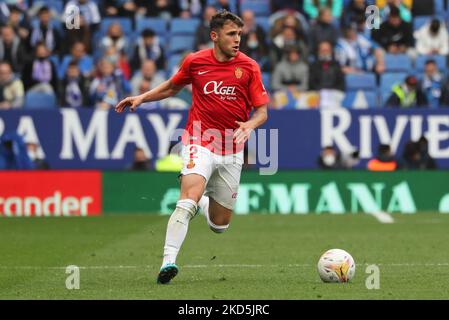 Giovanni Gonzalez durante la partita tra RCD Espanyol e RCD Mallorca, corrispondente alla settimana 29 della Liga Santander, suonata allo stadio RCDE di Barcellona il 20th marzo 2022. (Foto di Joan Valls/Urbanandsport /NurPhoto) Foto Stock